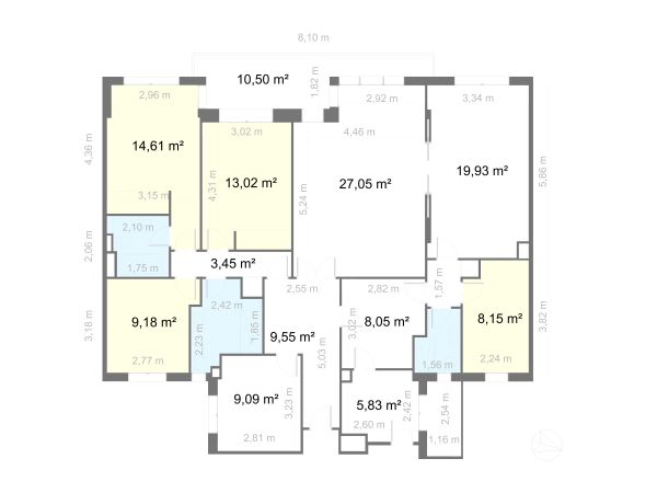 Plano original de piso a reformar